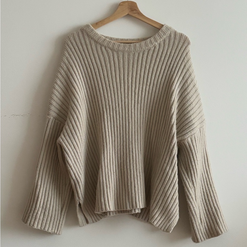 Cozy Cream Ribbed Sweater Set - Picture 7 of 14